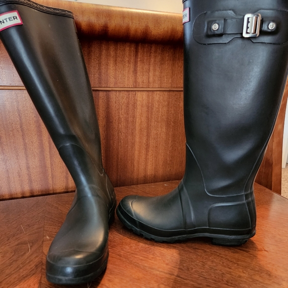 Hunter | Original Tall Rainboots, Black | size 7 - Picture 3 of 11